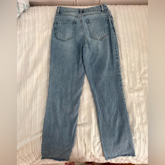 Pacsun High Waisted Straight Leg Distressed Jeans Size 25 - Picture 5 of 8